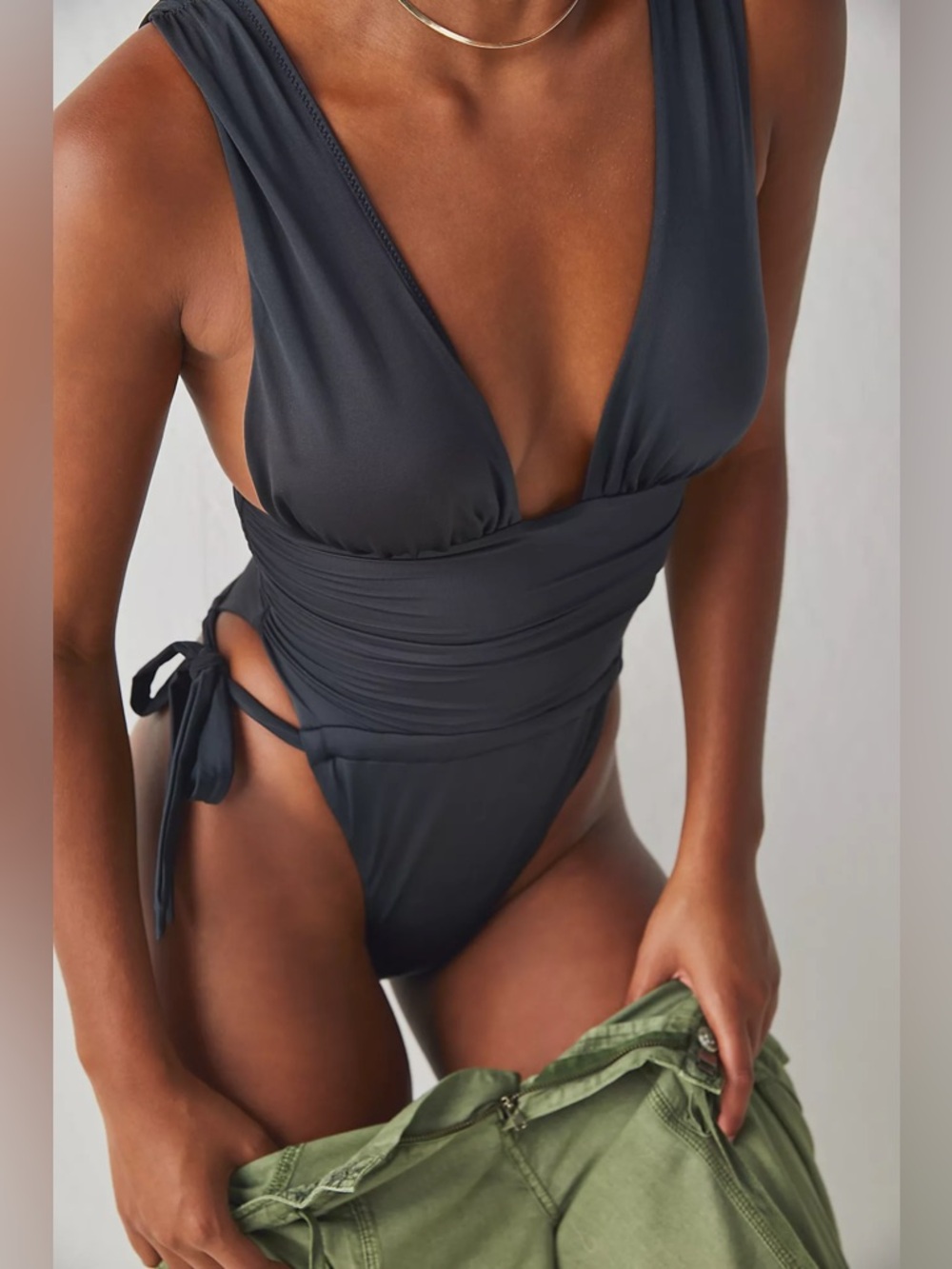 Cut To The Chase Bodysuit in Noir -We Are HAH